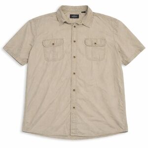 RedHead Men’s Short Sleeve Button Down Shirt 3XL Khaki